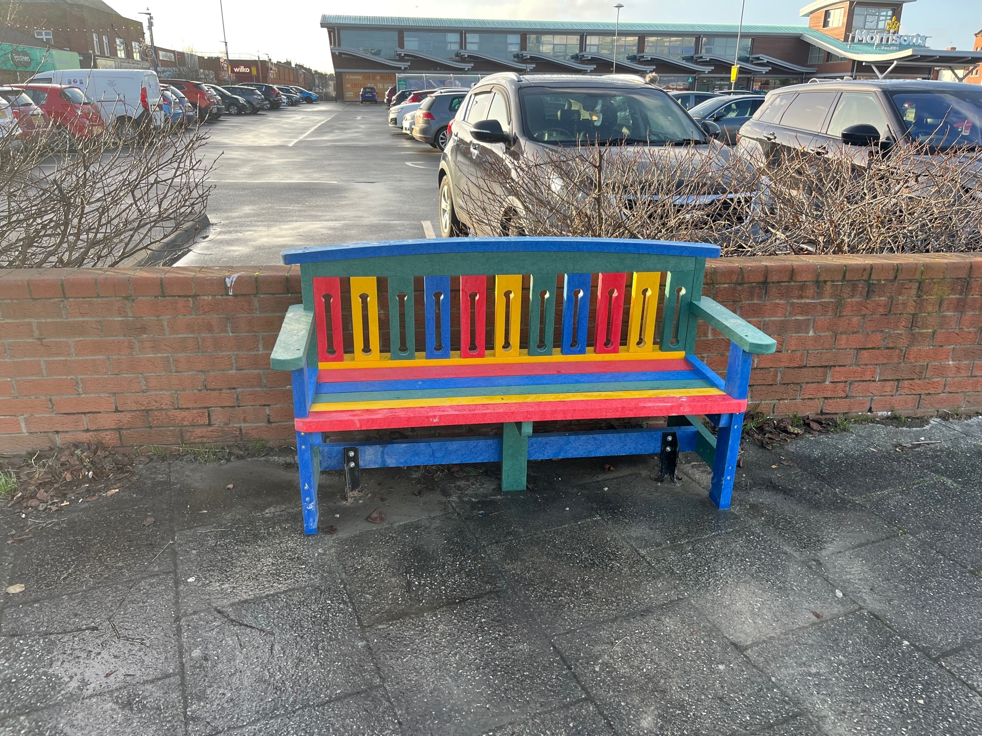 Rainbow Seats Installed in Town Centre