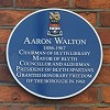 Aaron Walton Blue Plaque