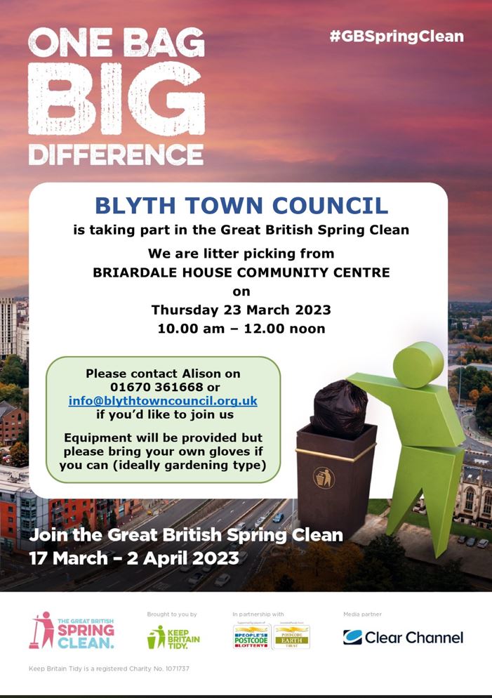 Great British Spring Clean - Blyth Town Council @ Briardale House